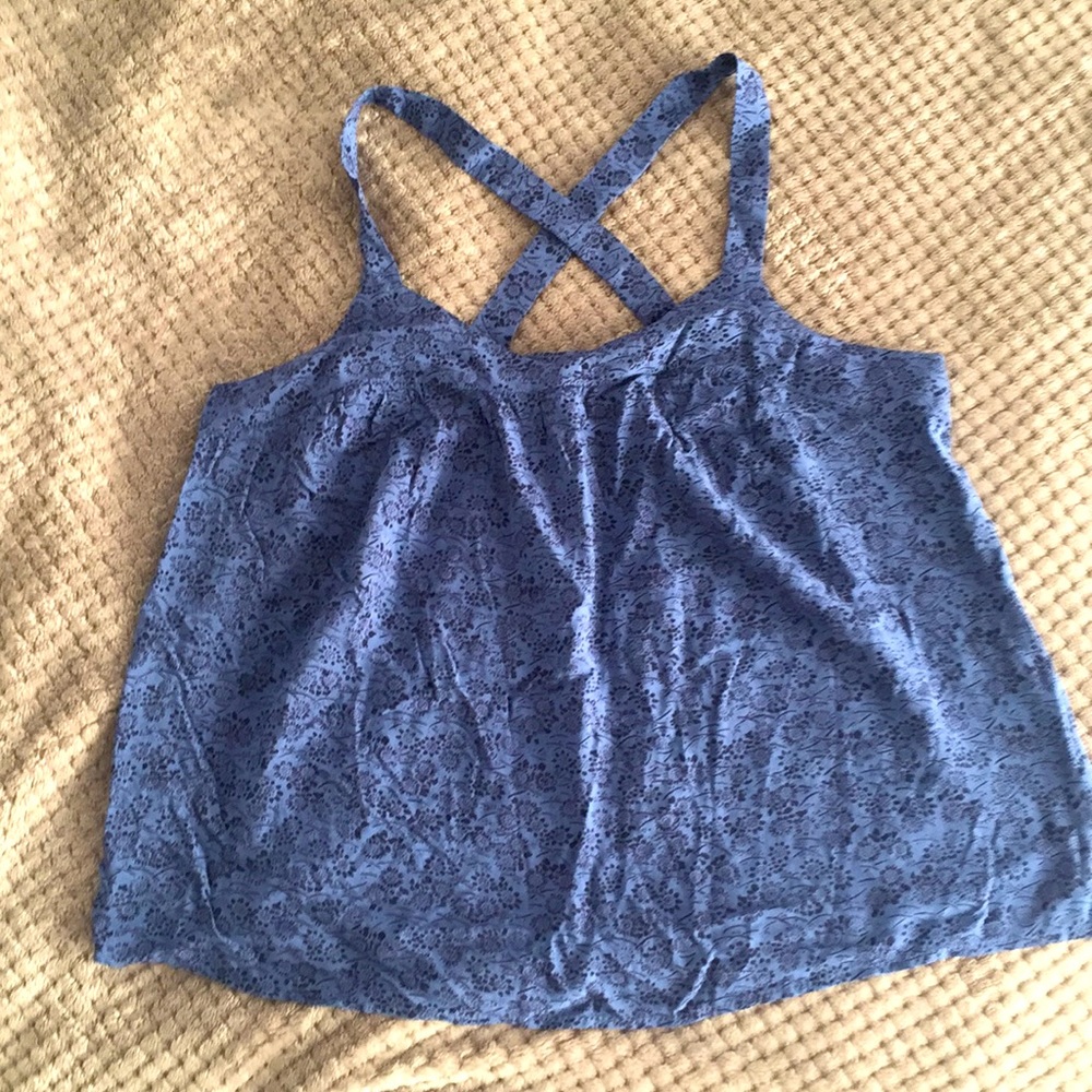 Crisscross tank top. Lightly worn!!!